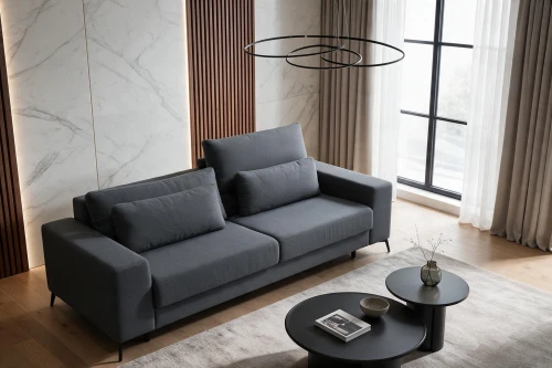 Sofa ODED S1 z regulowaną głębokością siedzisk, zagłówkami i f. spania (258 x 103 cm) 